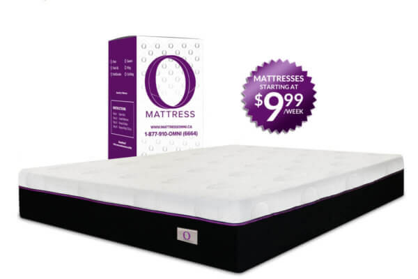 O Mattress, mattress in a box starting at $9.99 a week